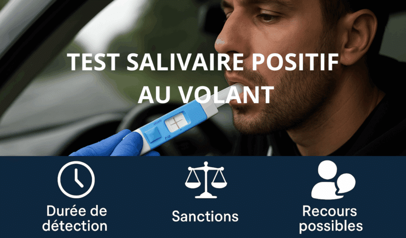 Test salivaire drogue : durée, fiabilité, sanctions et recours