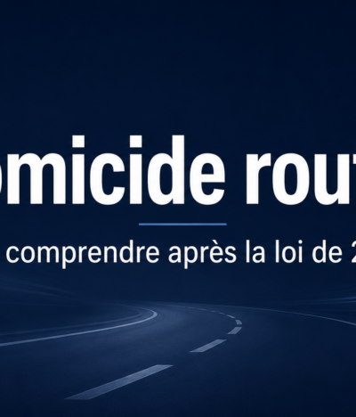Homicide routier : quelles peines et quelles conséquences sur le permis après la loi de 2025 ?
