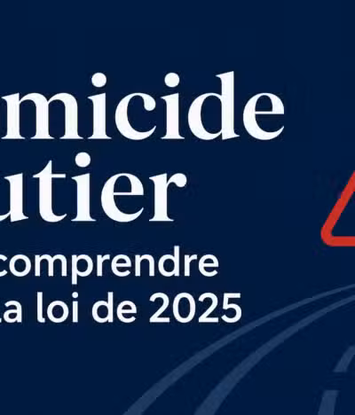 Homicide routier : quelles peines et quelles conséquences sur le permis après la loi de 2025 ?