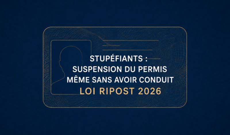 Stupéfiants : suspension du permis même sans avoir conduit